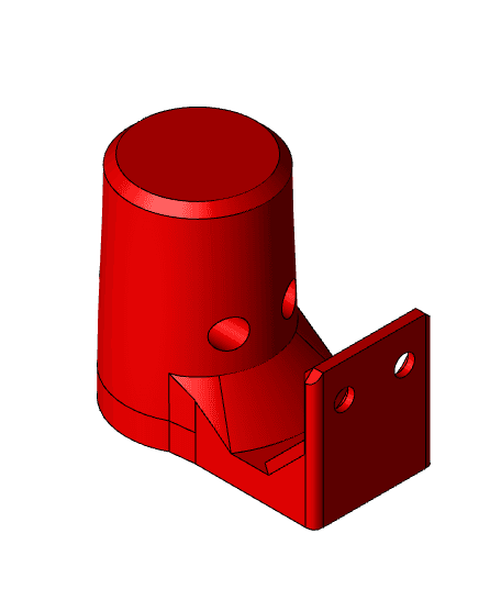 Generic Vacuum Attachment Sturdy Wall Mount  3d model