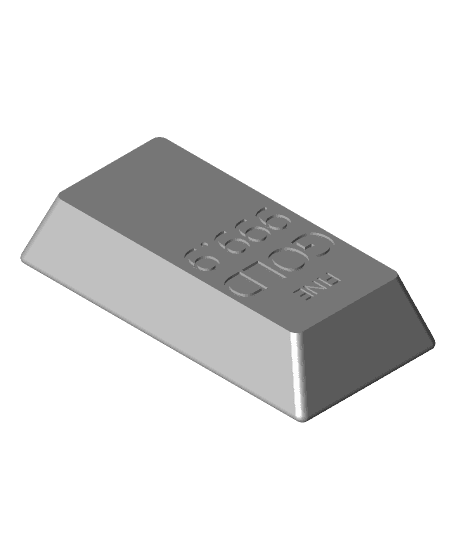 Gold bar.stl 3d model