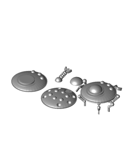 FHW: Chovel Saucer Tank Ez Print Kit (BoD) 3d model