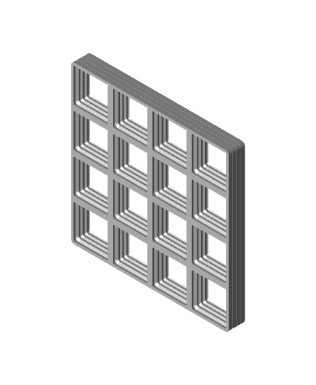 Gridfinity Stack Printing baseplate 3d model