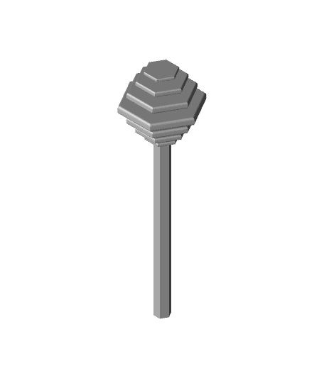 Honeycomb Hexagon Honey Dipper.stl 3d model