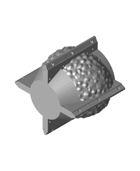 Lychee fruit shaped pot mold  3d model