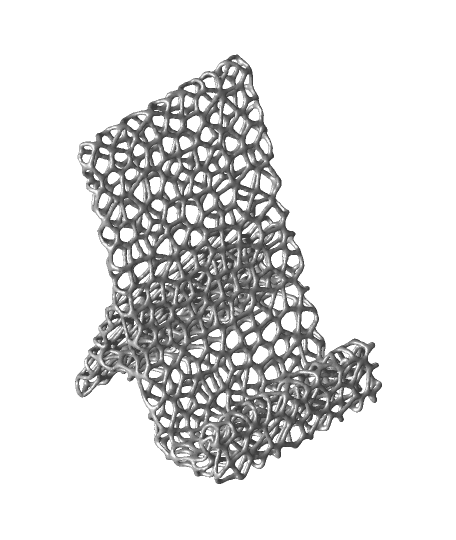 Voronoi pattern Phone stand 3d model