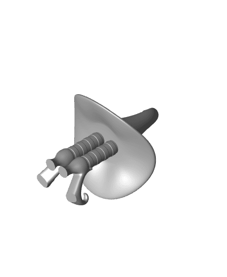 Witch Hat Decoration 3d model