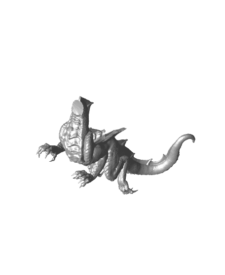 Young Red Dragon 3d model