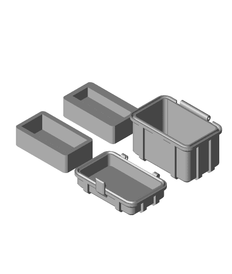 USB storage box 3d model