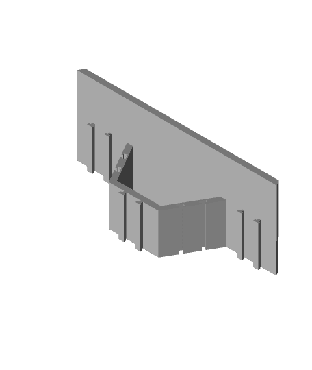 HEX Medium Shelf Bases 3d model