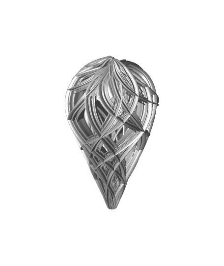 Christmas Teardrop Ornament 5 3d model