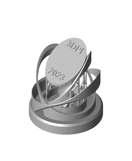 2023 3DPI Trophy 3d model