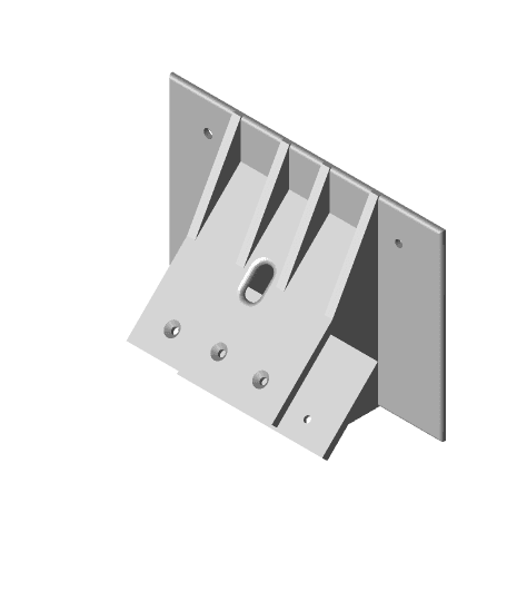 Behringer Powerplay P16 45° Mounting Plate 3d model