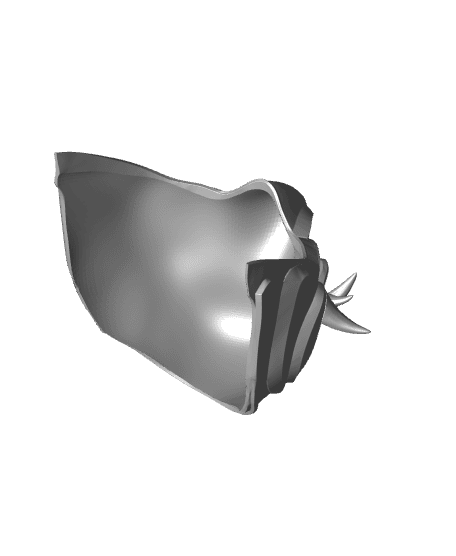 SIlver Samurai Mask 3d model