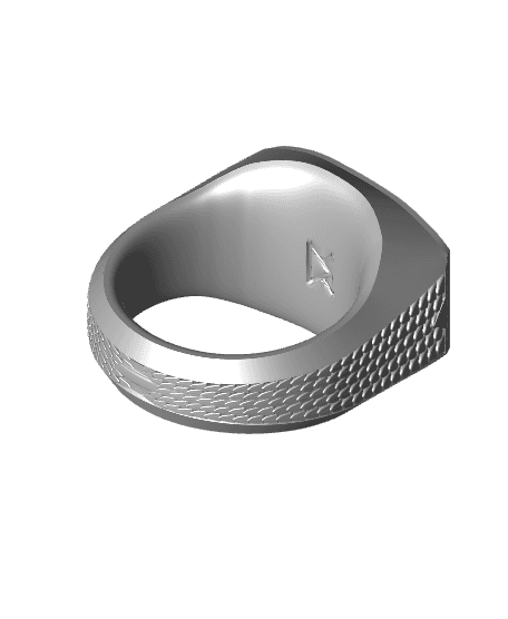 House Stark Ring Signet - Game of Thrones 3d model