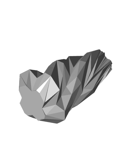 Special Low Poly Vases - 3 Designs 3d model