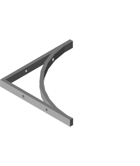 My Customized Bracket generator parameterized 3d model