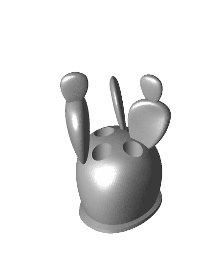 Cacti tooth brush holder 3d model