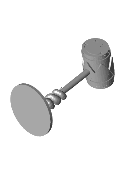 D&D Spiritual Weapon - Harley Quinn Style Mallet 3d model