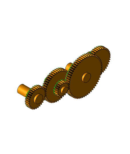 Compund Gear Train.igs 3d model