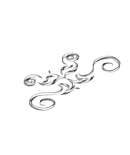 Curly Ornamental.obj 3d model