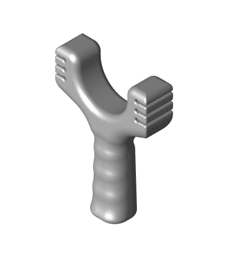 Strong Slingshot for 6 Rubbers 3d model