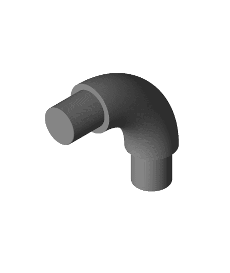 90 deg connector for 25mmpipe .obj 3d model