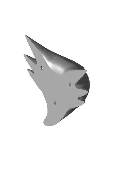 Haunter Pokemon Wall Mounted - Parted Out  3d model