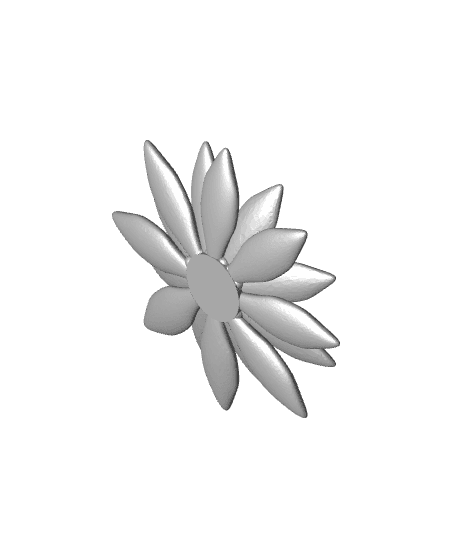 ''Sonaflower'' for ear studs 3d model