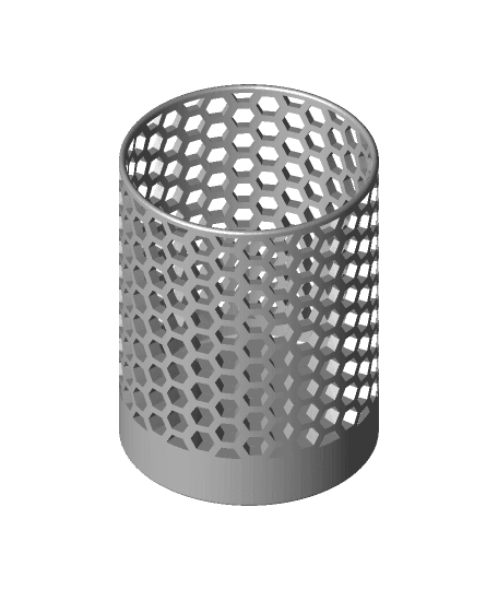 Honeycomb Pencil Holder  3d model