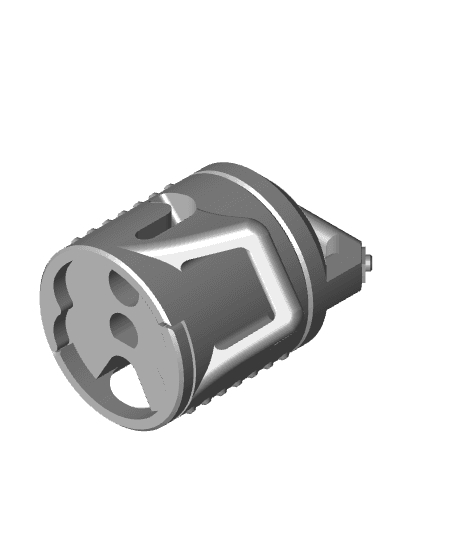 Minigun Keychain — Functional Blaster 3d model