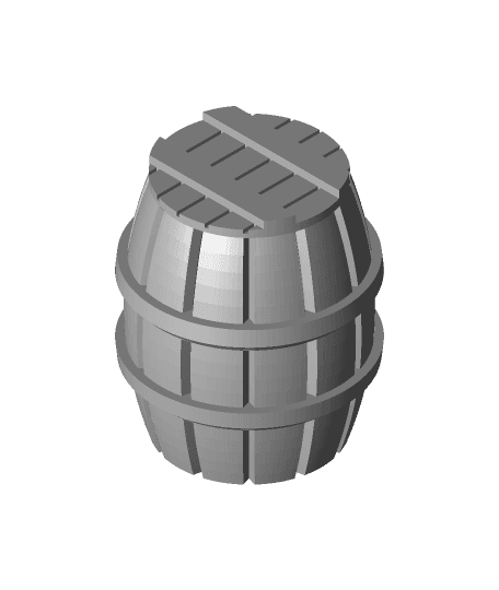 Barrel and Crates 3d model