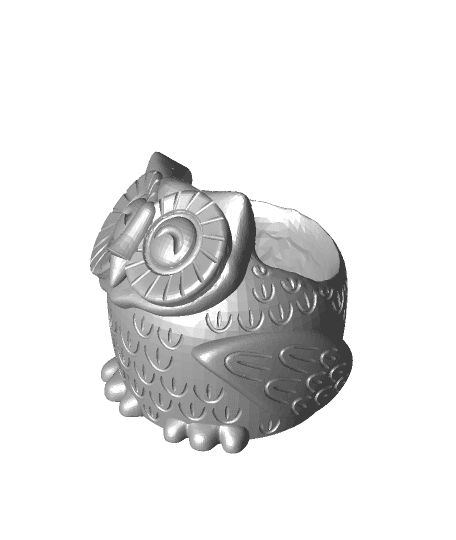 Owl_Flower_pot_ 3d model