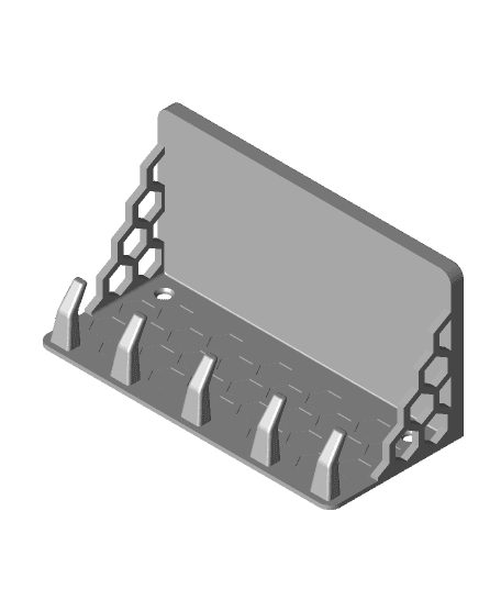 Key holder with shelf v1 3d model