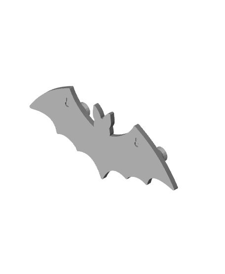 Bat Necklace Hanger 3d model