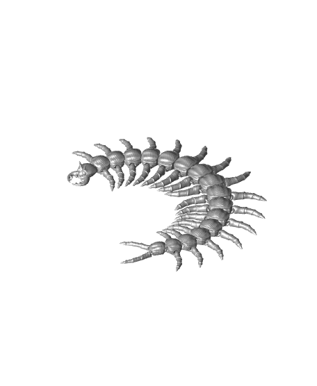 Articulated Centipede Print-in-Place 3d model