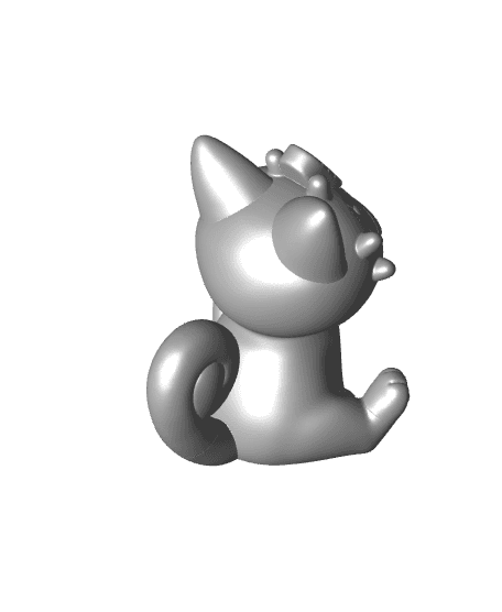 Chibi Meowth (Easy Print No Supports) 3d model