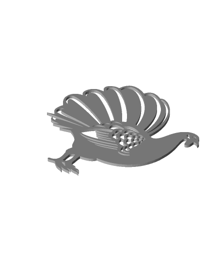 thanksgiving turkey wall art autumn holiday wall decor  3d model