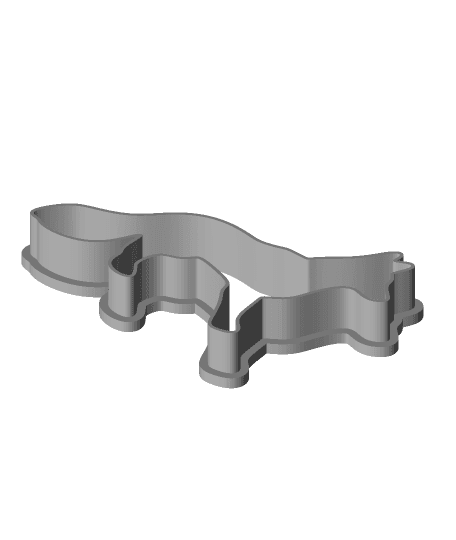 Cookie Cutter: Fox 3d model