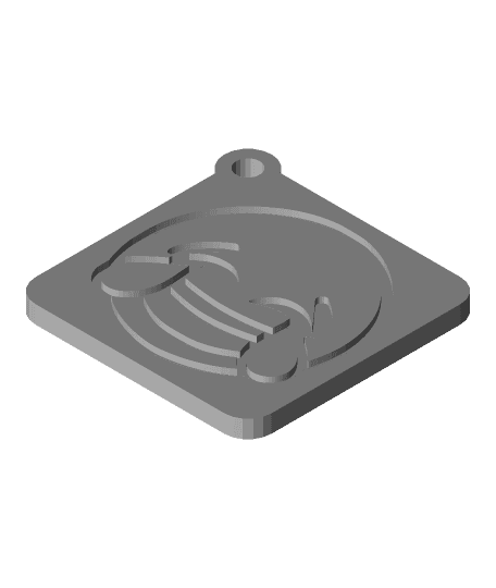 Emoji keychain 3d model