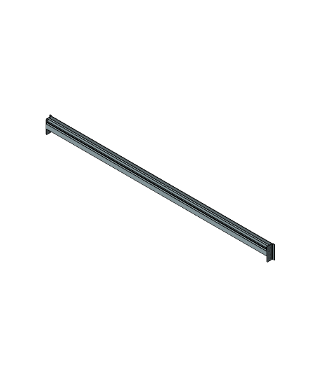 Pallet Rack Beam, 4 In. x 96 In. 3d model