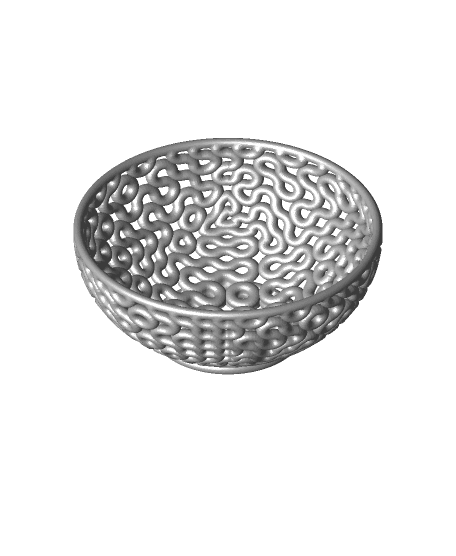 Truchet Bowls (Large) 3d model