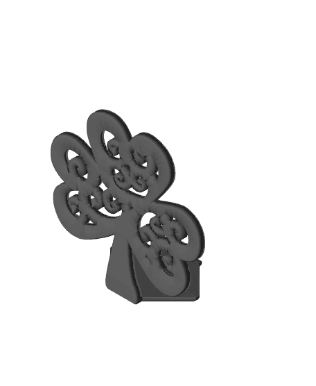 Swirly Shamrock St. Patrick's Day Napkin Holder 3d model