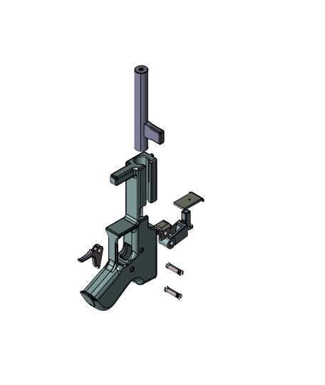 bolt action gun 3d model