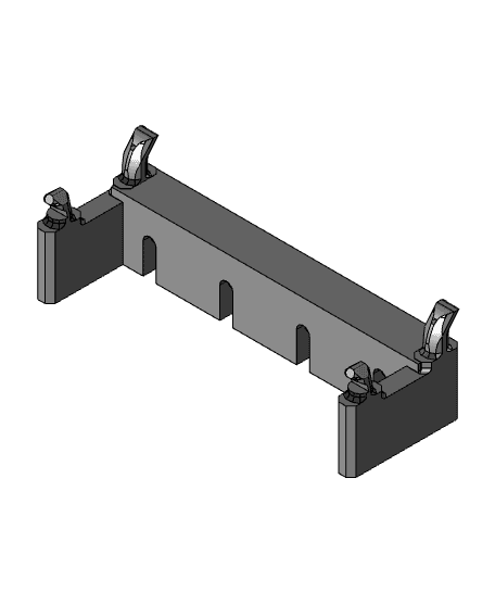 Pegboard Wrench Holder 3d model