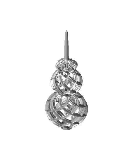 Open Lattice Christmas Topper 3d model