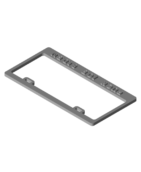 F Joe Biden license plate frame USA Car Truck sized 3d model