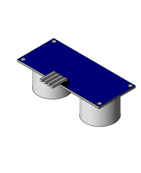 HC-SR04 Ultrasonic Distance Detection Module 3d model