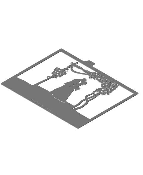 Wedding Shadow Box 3d model