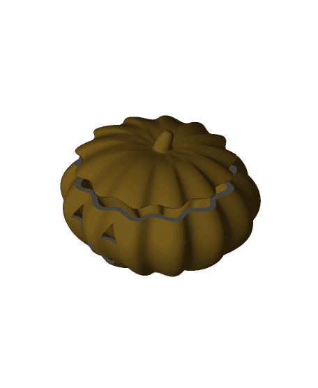 Astonished Pumpkin 3d model