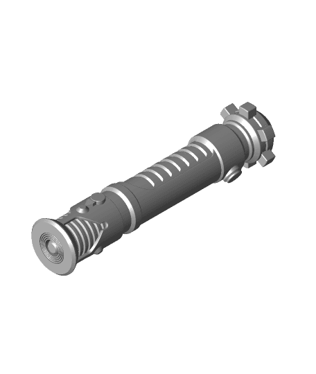 Obi-Wan's Replaceable Blade Lightsaber 3d model