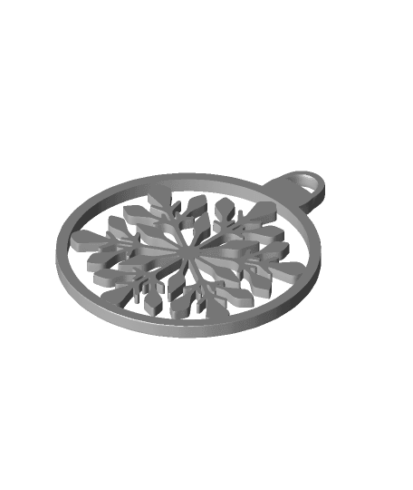 Snowflake(1) -Christmas Tree Ornament 3d model