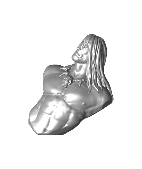 Conan the Barbarian bust (fan art) 3d model